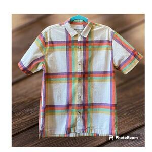 Urban Outfitters Cotton Plaid Buttons Down Size Medium